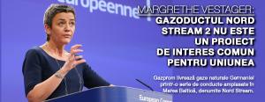 Margrethe Vestager: Nord Stream 2 nu este un proiect de interes comun pentru Uniunea Europeană 1