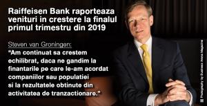 Raiffeisen Bank raporteaza venituri in crestere la finalul primul trimestru din 2019  1