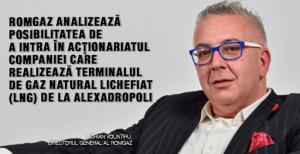 Romgaz analizează posibilitatea de a intra în acţionariatul companiei care realizează terminalul de gaz natural lichefiat de la Alexadropolis 1