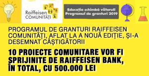 10 proiecte educaționale finanțatate de Raiffeisen Bank cu 500.000 lei  1