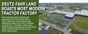 Deutz-Fahr Land  boasts most modern tractor factory 1