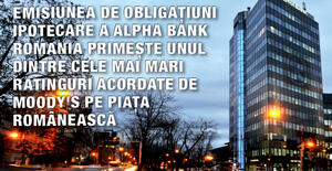 Emisiunea de obligațiuni ipotecare a Alpha Bank Romania primește unul dintre cele mai mari ratinguri acordate de Moody's pe piața românească 1